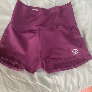 Bombshell sportswear “sexy back” plum shorts